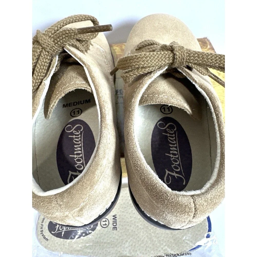 FootMates Bucky Dirty Buck Suede Oxford Shoes Boys Size 11 Medium/Wide New